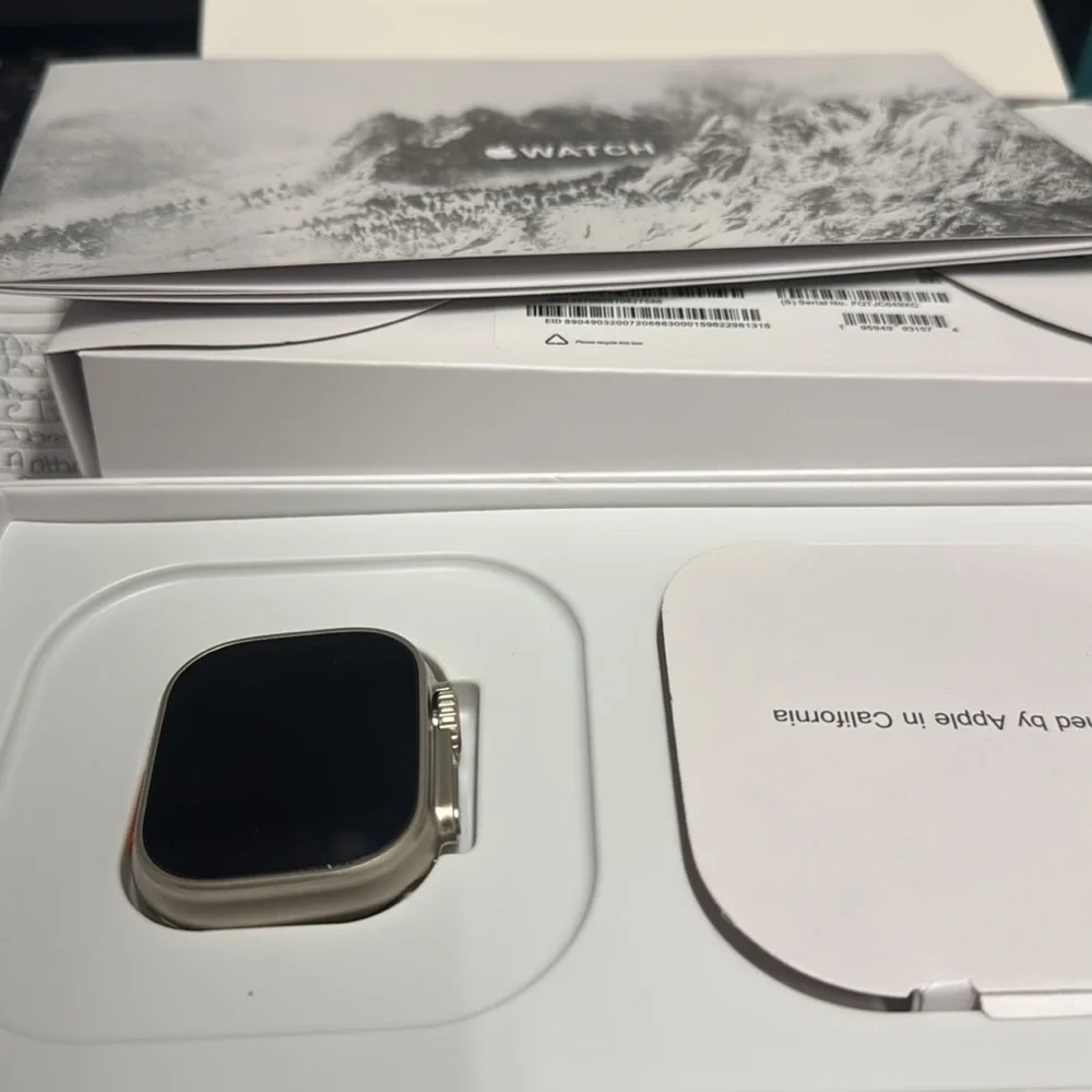 Apple Smartwatch with Silver and Black Design